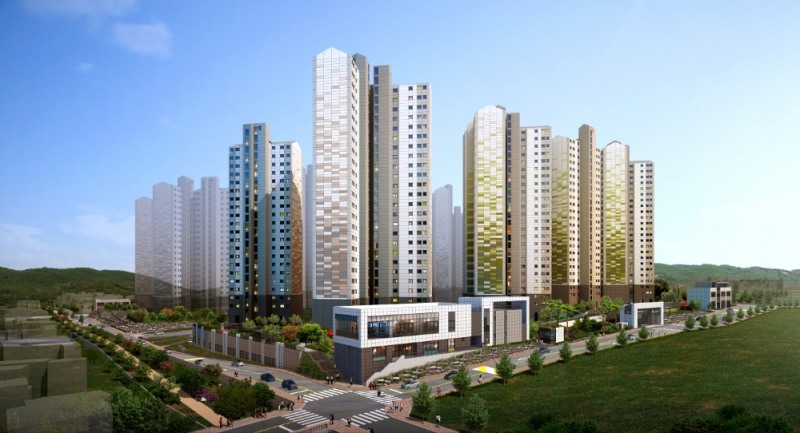 창원푸르지오더플래티넘 투시도.(사진=대우건설)