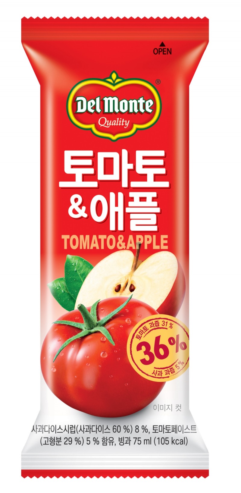 롯데푸드, 델몬트 토마토&애플 아이스바 출시