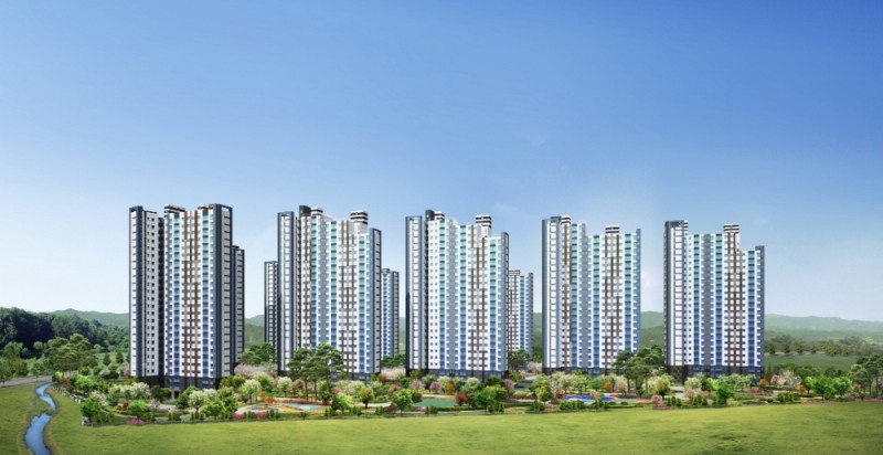 검단신도시 예미지 퍼스트포레 투시도.(사진=금성백조)