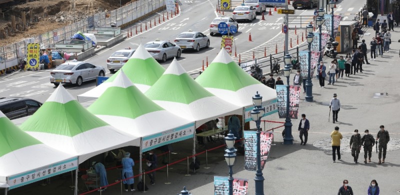 서울역 선별진료소.(사진=연합뉴스)