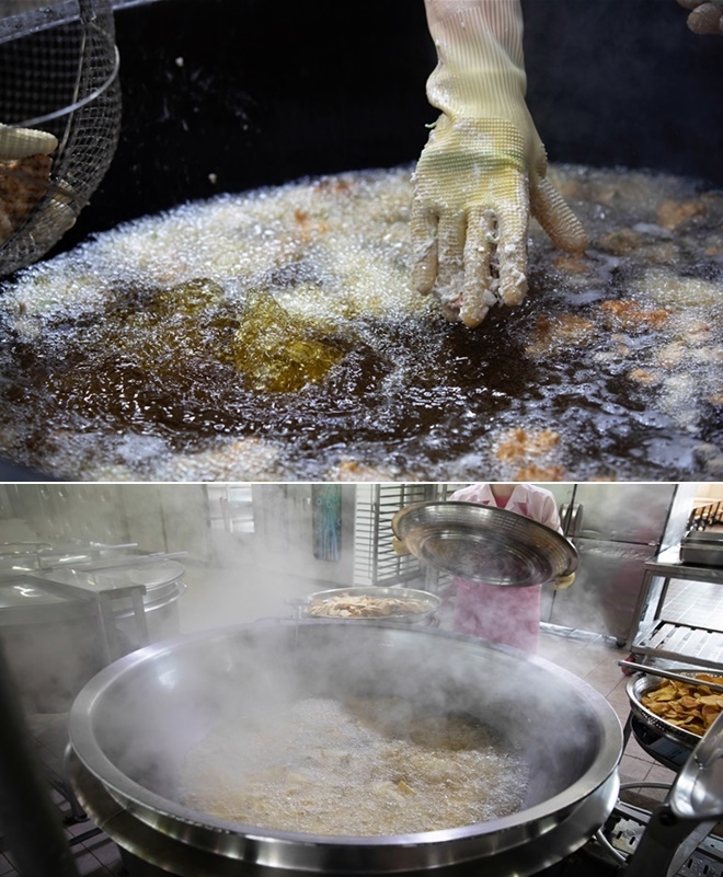 급식실 조리환경.(사진제공=전국학교비정규직노조)