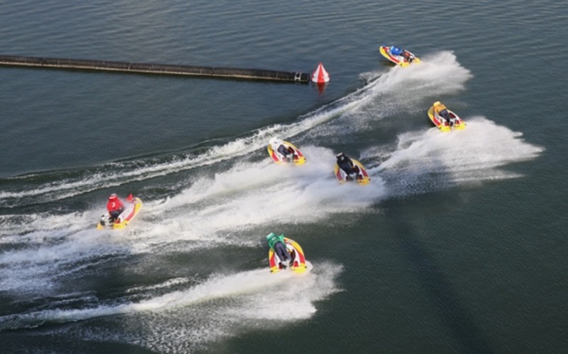 경정 선수들의 경기 모습. (사진=국민체육진흥공단)