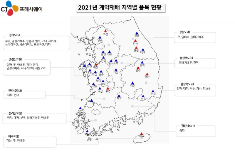 CJ프레시웨이, 축구장 80배 규모 계약재배 나선다