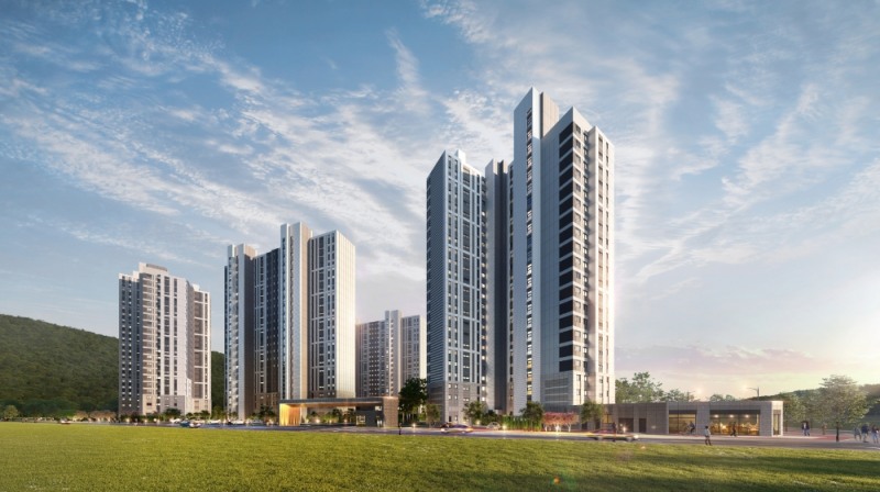 e편한세상 연천 웰스하임 투시도.(사진=DL이앤씨)