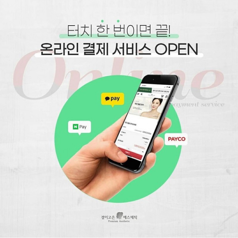 결이고은, 온라인 결제 서비스 시작