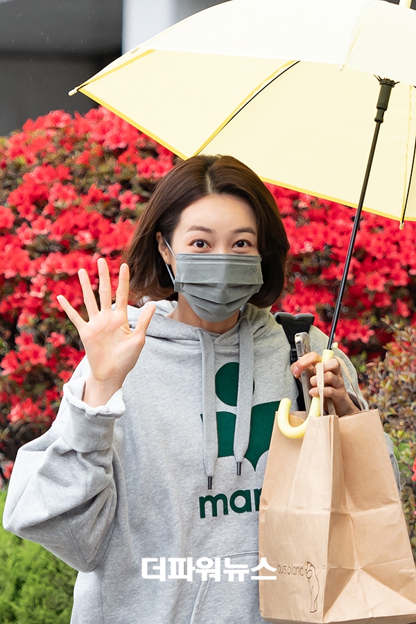 왕지혜, KBS 드라마 녹화 출근길