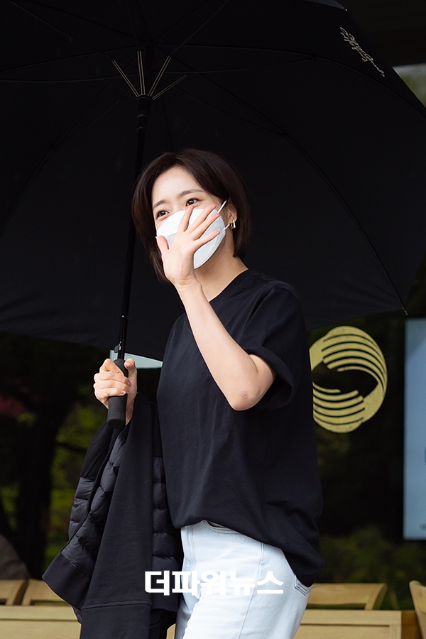 함은정, KBS 드라마 녹화 출근길