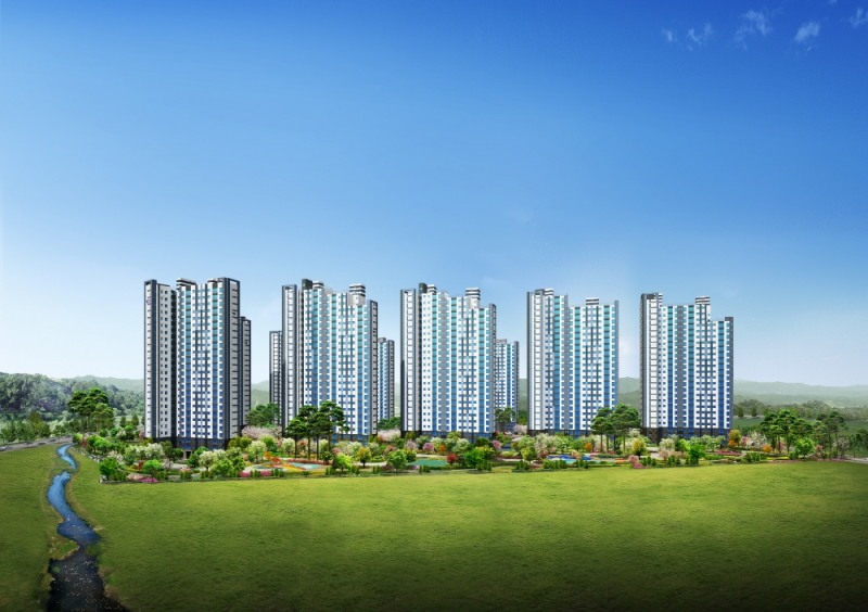 검단신도시 예미지 퍼스트포레 투시도.(사진=금성백조)