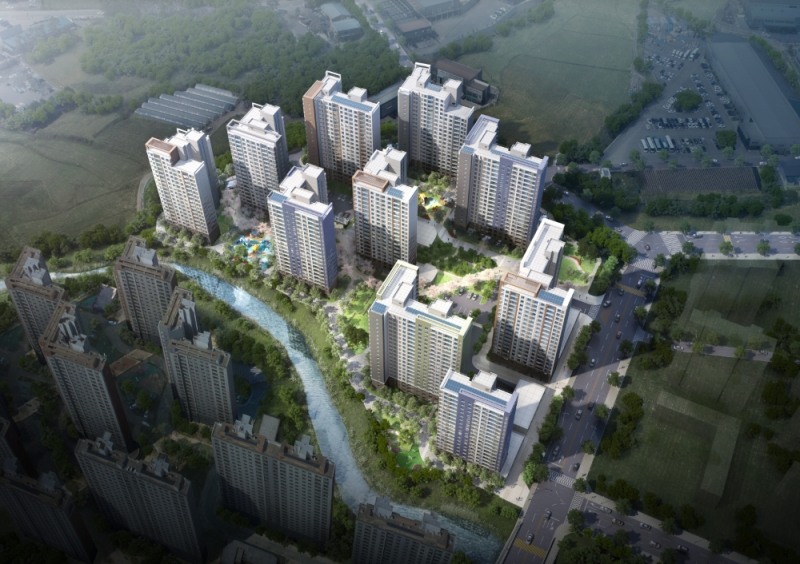 해링턴 플레이스 스마트밸리 조감도.(사진=효성중공업)