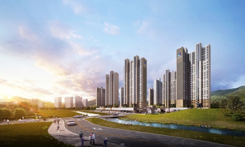 창원 마창대교 반도유보라 아이비파크 투시도.(사진=반도건설)