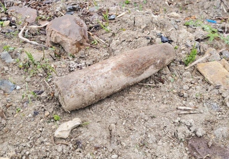 한국전쟁 당시 사용한 20kg 포탄 11. (사진=LX)