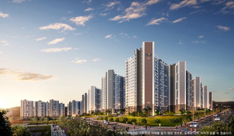 천안 한양수자인 에코시티 투시도.(사진=한양)