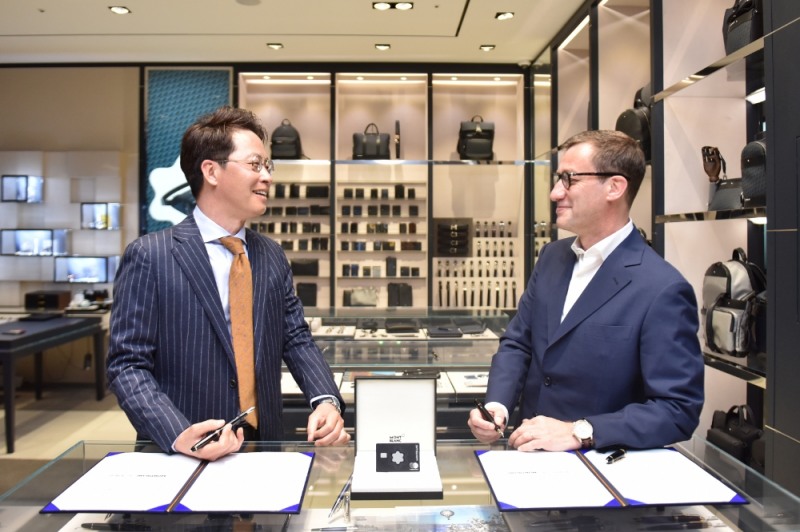 롯데카드 X 몽블랑, 전략적 업무 제휴…한정판 카드 나온다