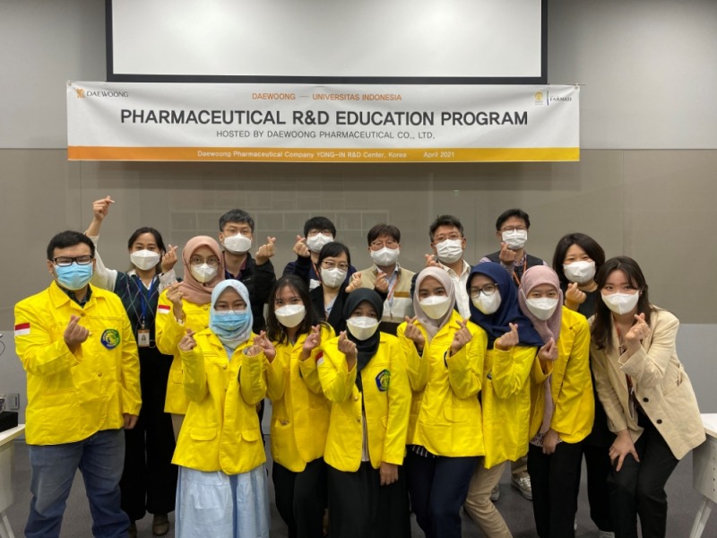 대웅제약, 인도네시아 우수 제약인재 선발해 실무연수프로그램 제공