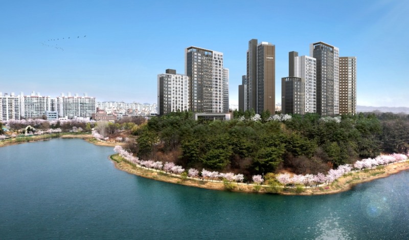 군산 호수공원 아이파크 투시도.(사진=HDC현대산업개발)