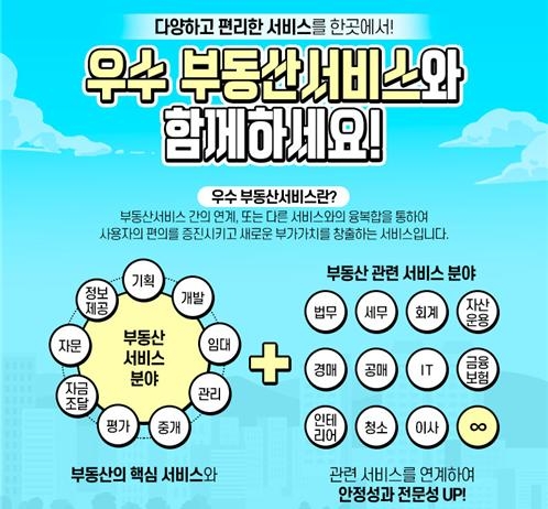 우수 부동산서비스사업자 인증 개념 설명도.(사진=한국부동산원)