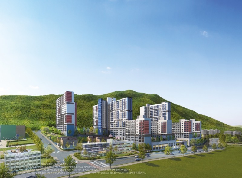 사송 더샵 데시앙 3차 투시도.(사진=태영건설 컨소시엄)