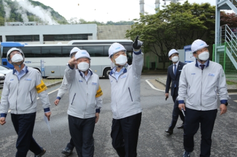 남동발전 김회천 사장, 현장 찾아 그린뉴딜·현장안전경영 강조