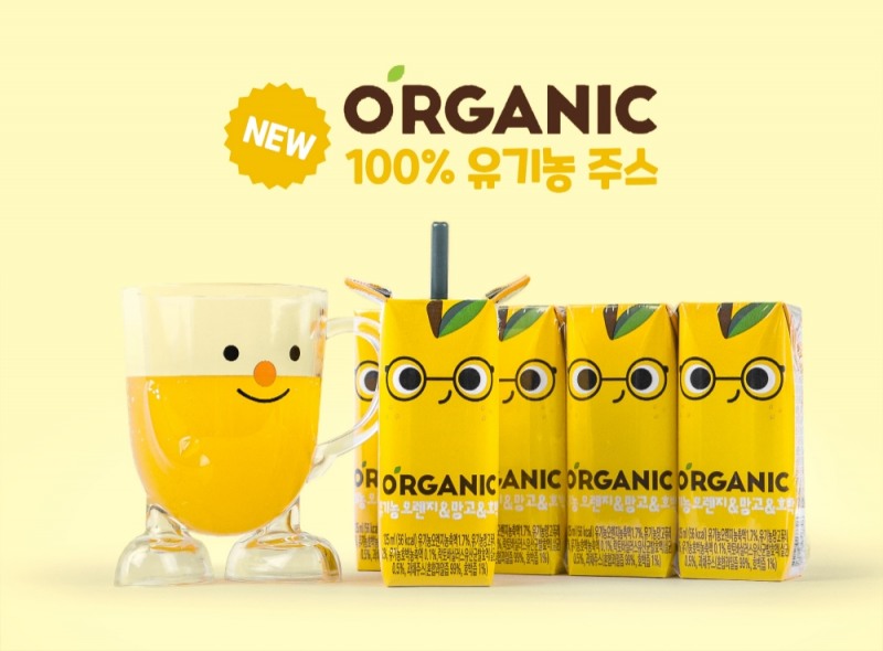 롯데칠성음료 오’가닉 ‘유기농 오렌지&망고&호박’ 출시