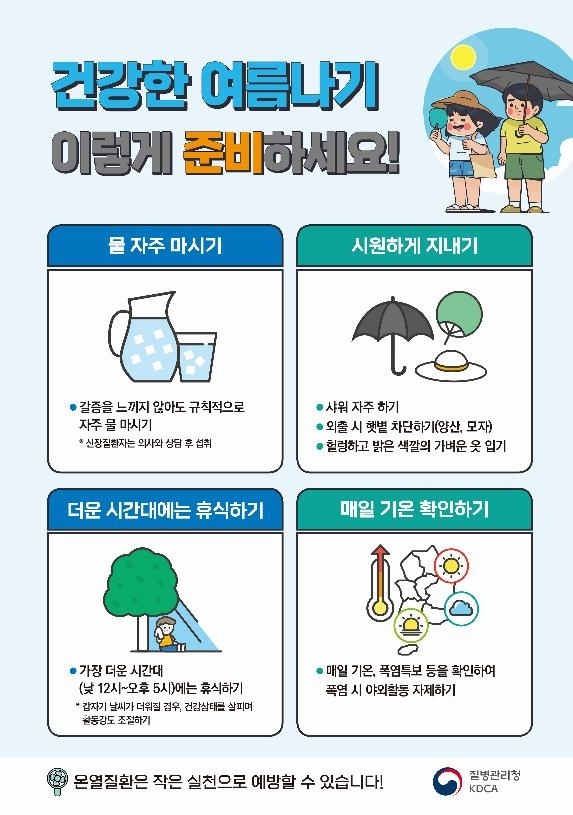 질병관리청, 여름철 '온열질환 감시체계' 운영