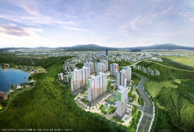 아산 줌파크 광역조감도