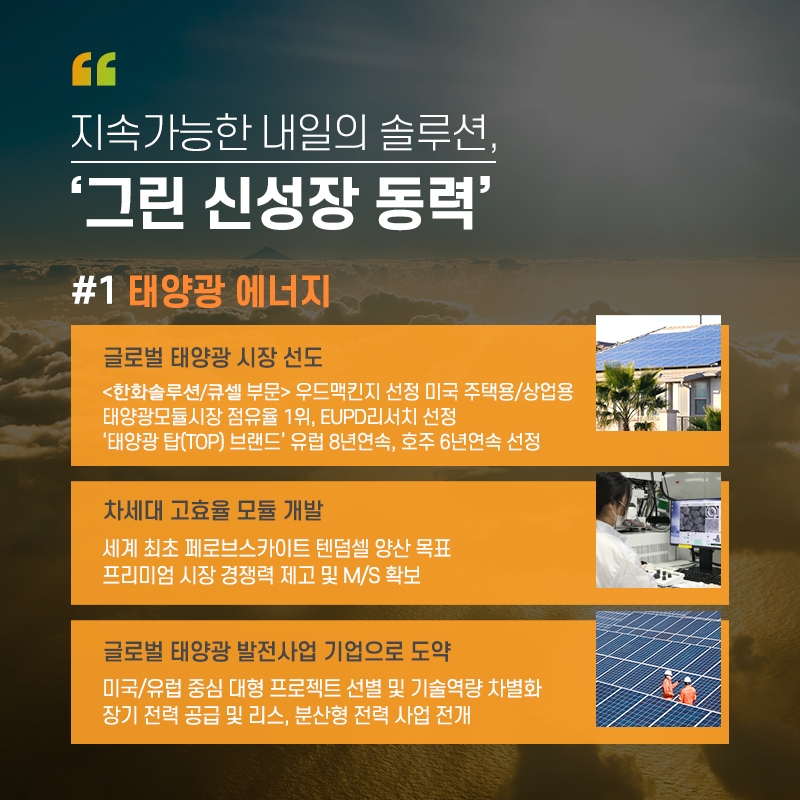 한화-산은 ‘그린에너지 육성 산업·금융 협력프로그램’ 협약