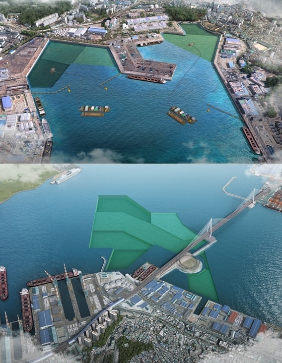 감천항과 북항 삽도.(사진제공=부산지방해양수산청)