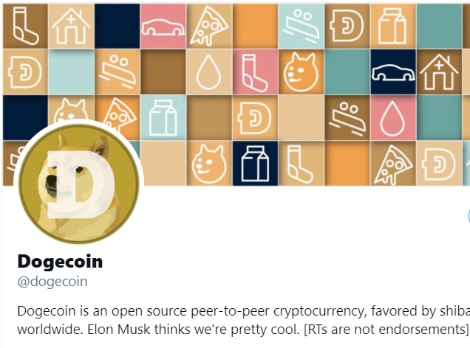 도지코인 공식 트위터 계정 이미지. 사진=캡쳐