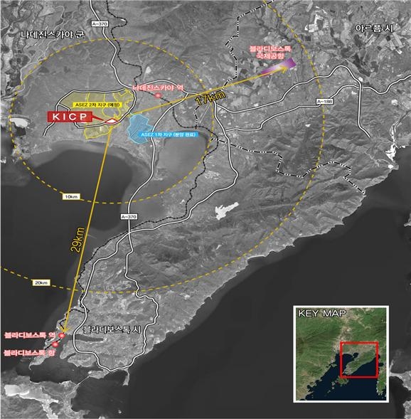 연해주 한ㆍ러 경제협력 산업단지 위치도.(사진=LH)