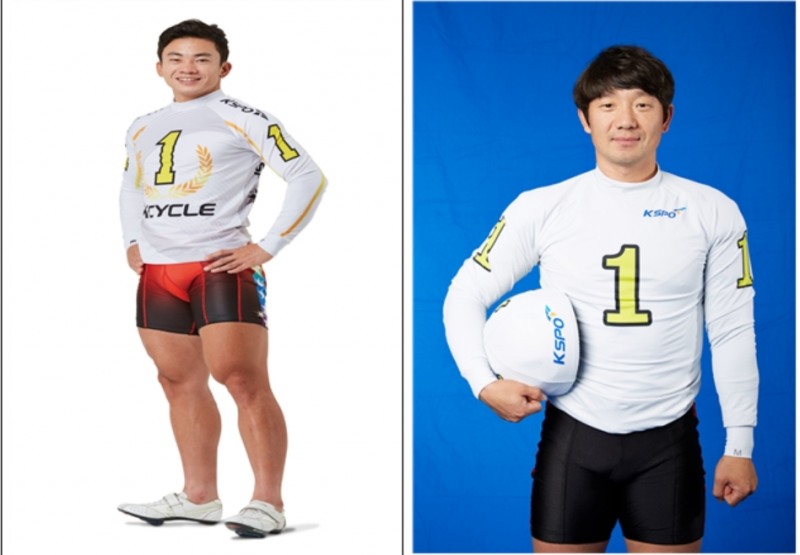 그랑프리 대상 경륜 4연패와 50연승 기록을 가지고 있는 정종진(왼쪽)과 2001년 데뷔 해 경륜 역사상 최초로 500승을 거둔 홍석한 선수. (사진=국민체육진흥공단)