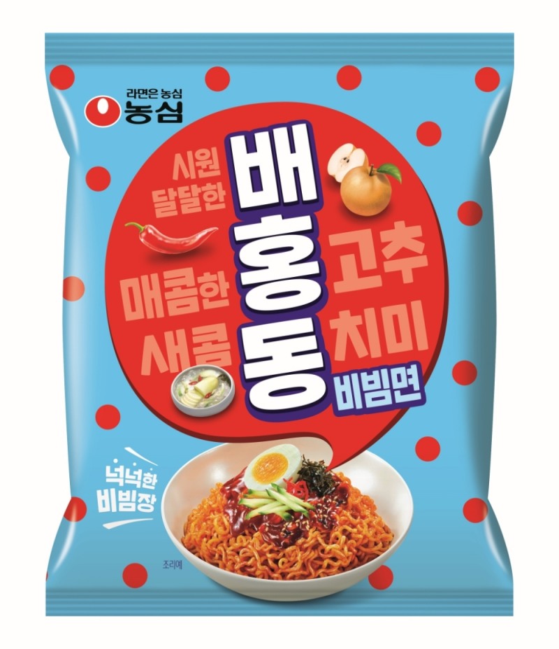 농심 배홍동비빔면 1400 만개 판매