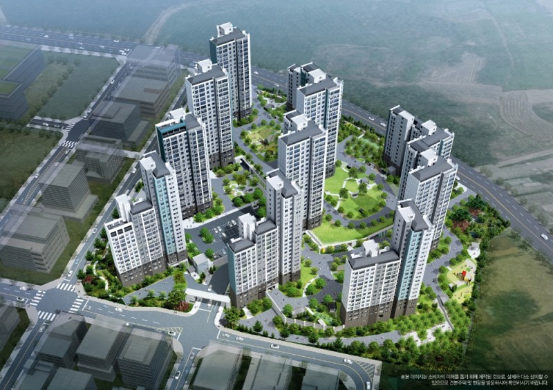 익산 푸르지오 더 퍼스트 조감도.