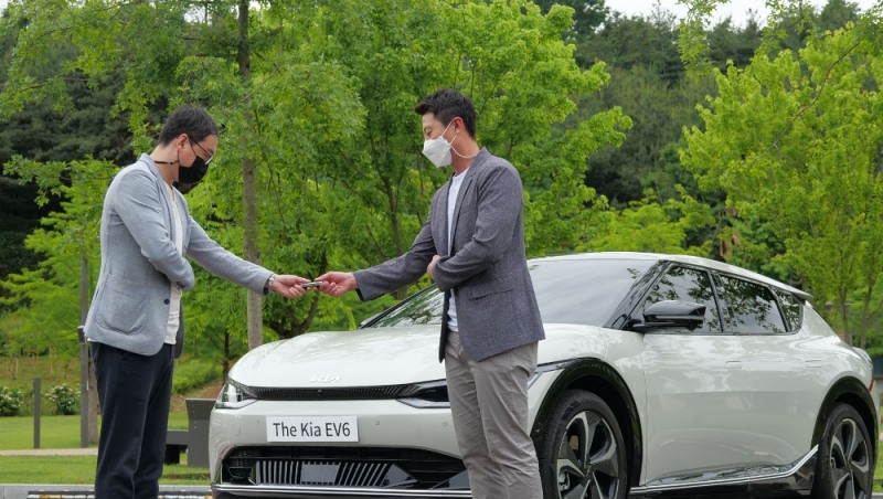 전기차 픽업 충전 시범 서비스 런칭.(사진=기아)