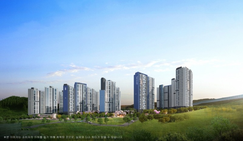 ‘더샵 거제디클리브’ 투시도.(사진=포스코건설)