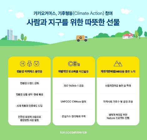 카카오커머스 ‘기후 행동(Climate Action)’ 참여