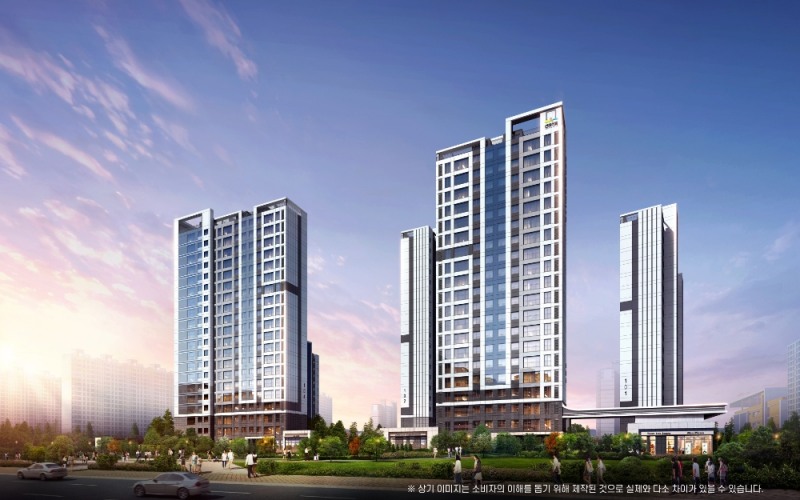 지행역 센트레빌 파크뷰 투시도.(사진=동부건설)