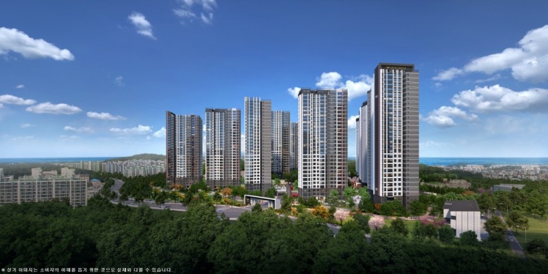 강릉 롯데캐슬 시그니처 투시도.(사진=롯데건설)