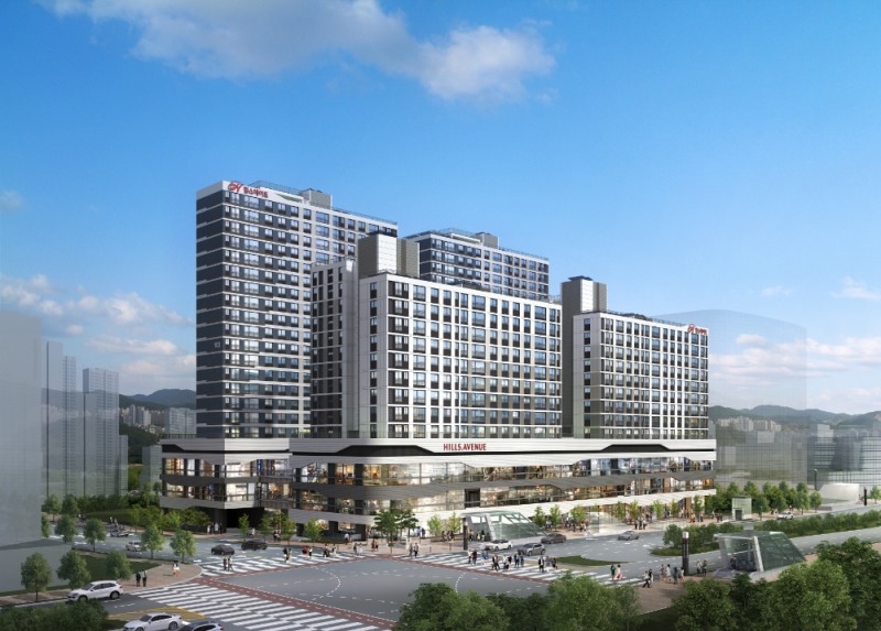 힐스테이트 광교중앙역 퍼스트 투시도.(사진=현대건설)