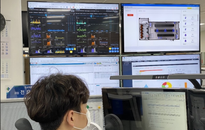 정보시스템 모니터링 이중화 체계 구축 전경.(사진=국토안전관리원)