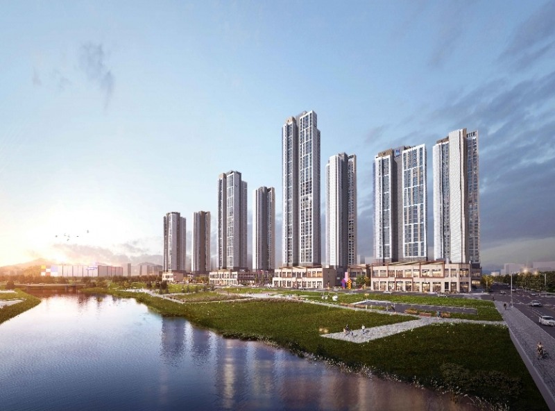 고덕유보라 더크레스트 투시도. (사진=반도건설)