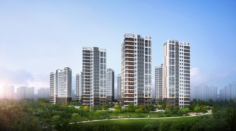 파주 운정신도시 중흥S-클래스 2차 A9블록 투시도.(사진=중흥건설)