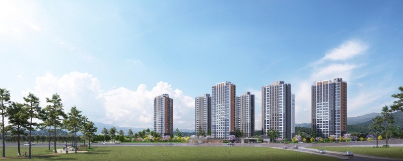 파주 운정신도시 제일풍경채 2차 그랑베뉴 투시도.(사진=제일건설)