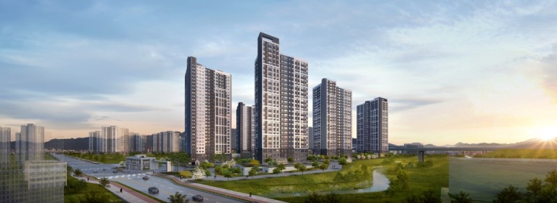 과천 지식정보타운 린 파밀리에 투시도.