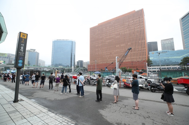 서울역 선별검사소.(사진=연합뉴스)