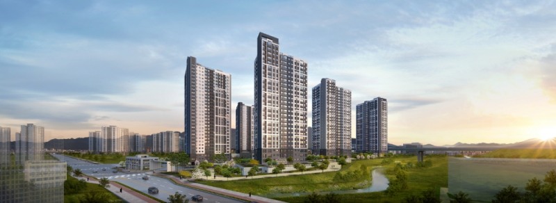 과천 지식정보타운 린 파밀리에 투시도.