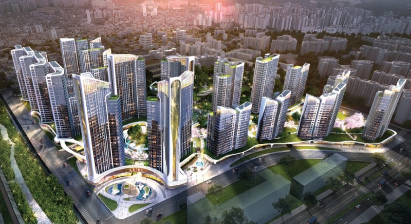 롯데건설이 제안한 북가좌6구역 조감도.(사진=롯데건설)