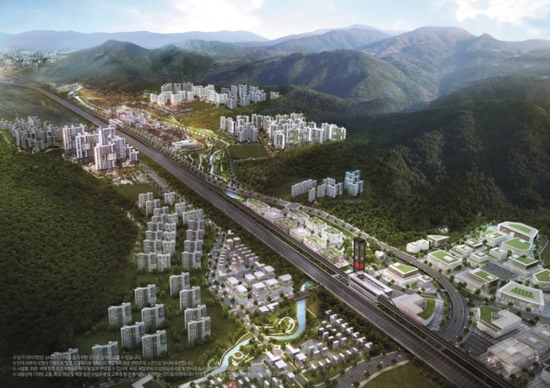 사송 더샵 데시앙 3차 광역조감도