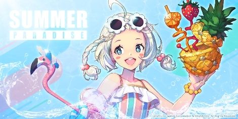 라인게임즈, ‘엑소스 히어로즈’ 신규 여름 테마 페이트코어 ‘샤이닝 썸머 - 다나’ 공개