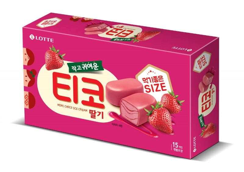롯데제과, 가정용 멀티 아이스크림 ‘티코’ 딸기맛 선보여