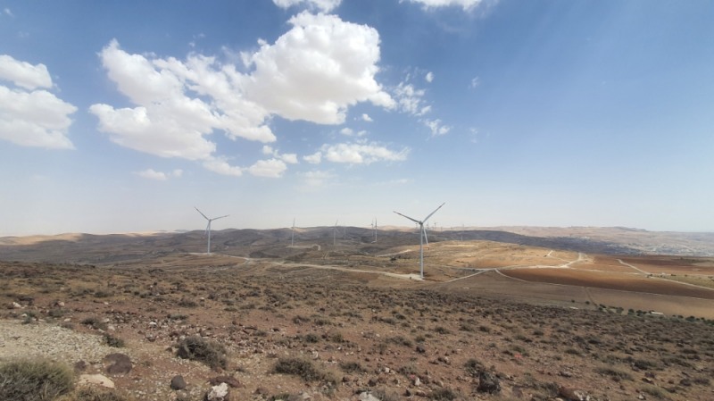 상업운전에 돌입한 요르단 타필라(Tafila) 풍력 발전소.(사진=DL)
